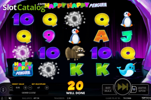 Скрин4. Happy Happy Penguin слот