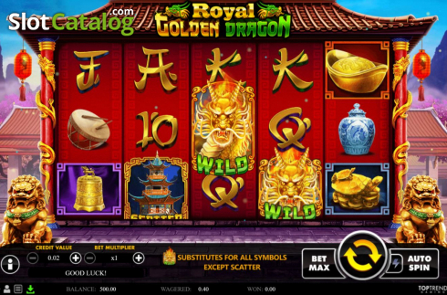 Скрин2. Royal Golden Dragon слот