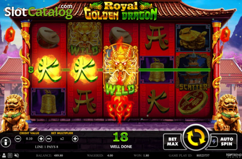 Скрин3. Royal Golden Dragon слот