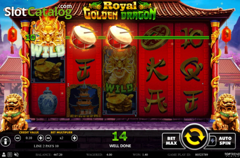Скрин4. Royal Golden Dragon слот