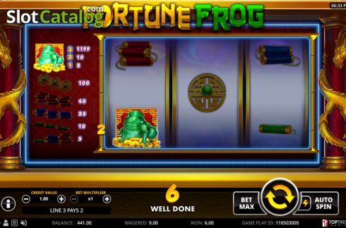 Скрин5. Fortune Frog (Top Trend Gaming) слот