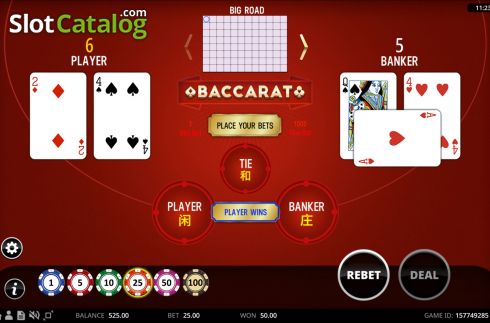 Скрин4. Baccarat (RNGPlay) слот
