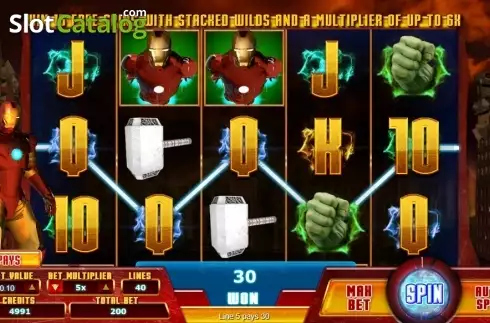 Скрин3. Action Heroes слот