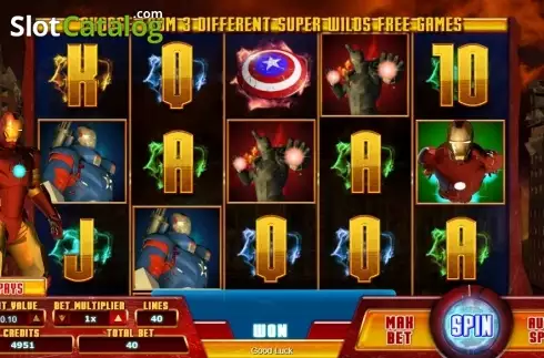 Скрин2. Action Heroes слот