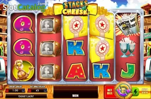 Скрин2. Stacks of Cheese слот