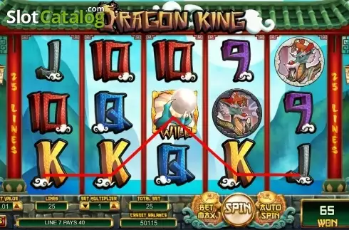 Скрин4. Dragon King (Swintt) слот