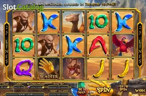 Скрин2. Aladdin Hand Of Midas слот