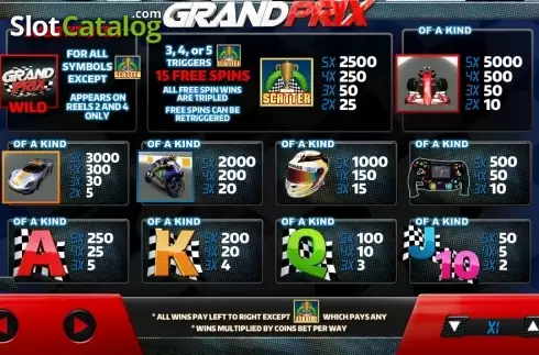 Скрин5. Grand Prix слот