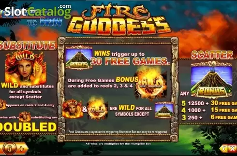 Скрин5. Fire Goddess (TopTrendGaming) слот