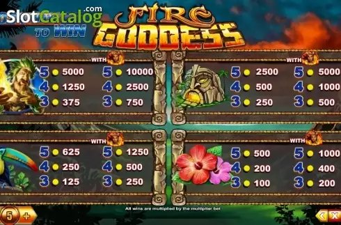 Скрин6. Fire Goddess (TopTrendGaming) слот