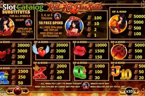 Скрин5. Red Hot Free Spins слот