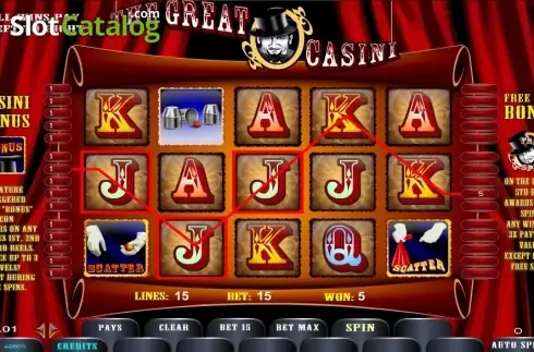 Скрин4. The Great Casini слот