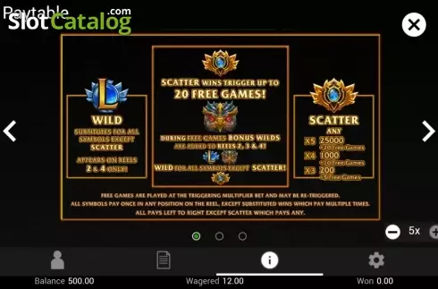 Скрин2. League Of Champions слот