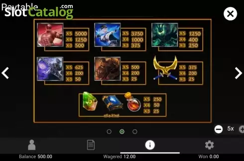 Скрин3. League Of Champions слот