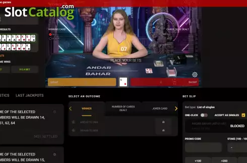 Скрин3. Andar Bahar (TV Bet) слот