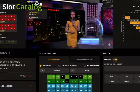 Скрин3. Keno (TV Bet) слот
