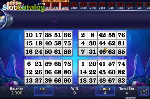 Скрин2. Super Bingo слот