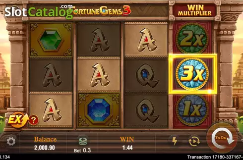 Скрин4. Fortune Gems 3 слот