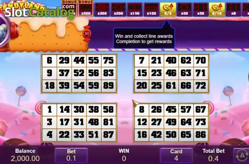 Скрин2. Candyland Bingo слот