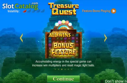 Скрин2. Treasure Quest (TaDa Gaming) слот
