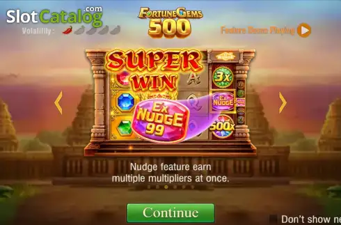 Скрин2. Fortune Gems 500 слот