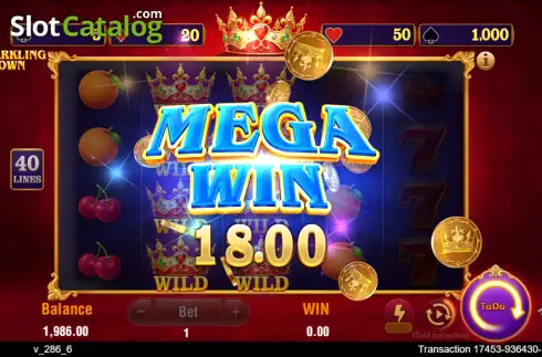 Скрин3. 40 Sparkling Crown слот