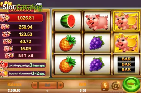 Скрин6. Fortune Pig (TaDa Gaming) слот