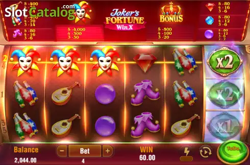Скрин3. Joker's Fortune Win X слот