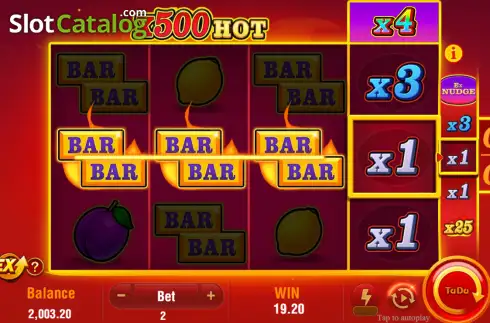 Скрин3. X500 HOT слот