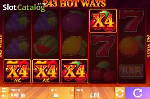 Скрин3. 243 Hot Ways слот
