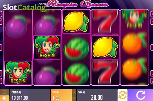 Скрин6. Respin Queen слот