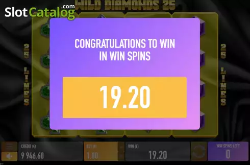 Скрин7. Wild Diamonds 25 слот