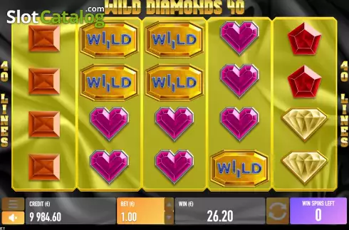 Скрин7. Wild Diamonds 40 слот