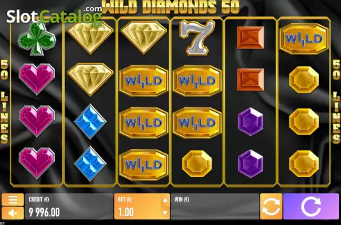 Скрин2. Wild Diamonds 50 слот