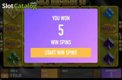 Скрин6. Wild Diamonds 50 слот