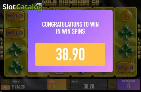 Скрин8. Wild Diamonds 50 слот