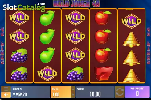 Скрин7. Wild Joker 40 слот