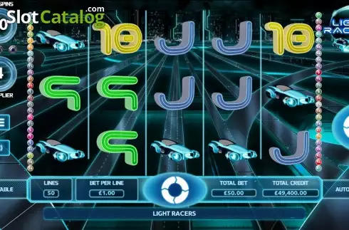 Скрин3. Light Racers слот