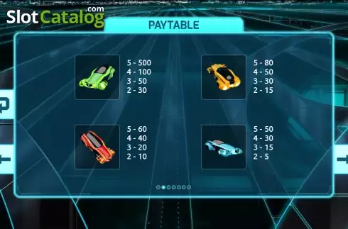 Скрин9. Light Racers слот
