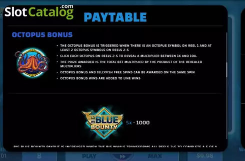 Скрин6. Big Blue Bounty слот