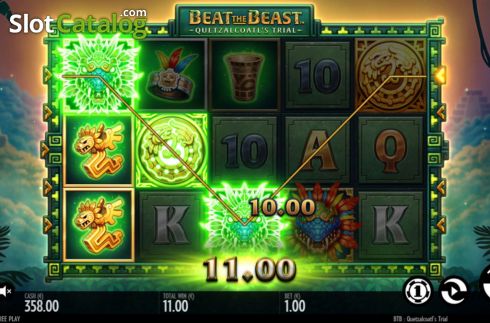 Скрин4. Beat the Beast Quetzalcoatls Trial слот