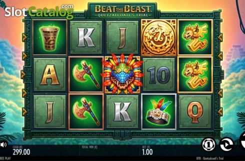 Скрин2. Beat the Beast Quetzalcoatls Trial слот