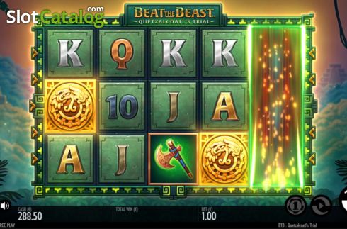 Скрин5. Beat the Beast Quetzalcoatls Trial слот