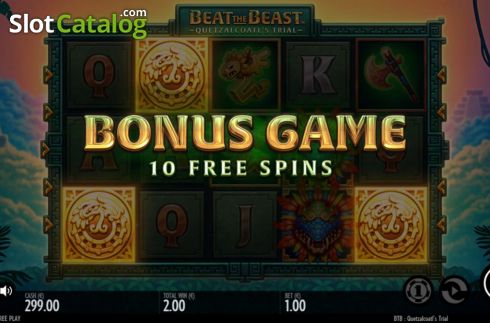 Скрин6. Beat the Beast Quetzalcoatls Trial слот