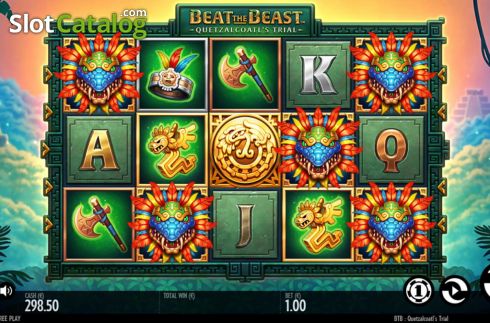 Скрин3. Beat the Beast Quetzalcoatls Trial слот