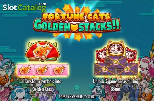 Скрин2. Fortune Cats Golden Stacks слот