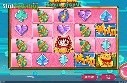 Скрин3. Fortune Cats Golden Stacks слот