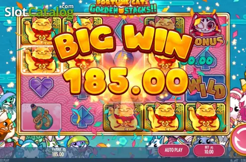 Скрин5. Fortune Cats Golden Stacks слот