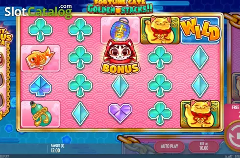 Скрин8. Fortune Cats Golden Stacks слот