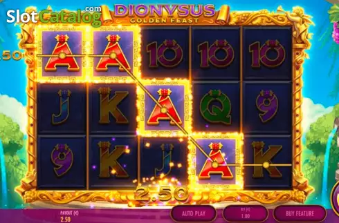 Скрин4. Dionysus Golden Feast слот